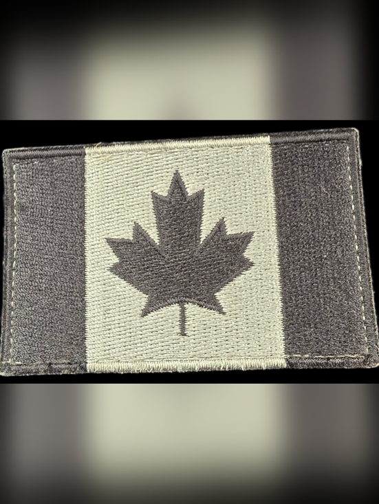 Province Of Canada Other - Tactical Maple Leaf Patch - Gray/Black
